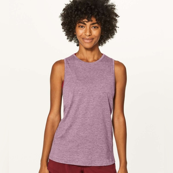 lululemon athletica Tops - Lululemon Box It Out Tank Heathered Oxblood